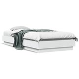 Furnova Posteljni okvir z LED lučkami bel 100x200 cm, (21936716) Cene