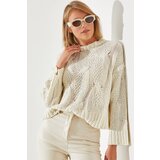 Bianco Lucci Women's Openwork Sweater