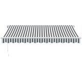 Tenda na ručno uvlačenje s LED antracit i bijela 350 x 250 cm | Eponuda.com