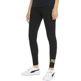 Puma Ženske helanke Ess+ Metallic Leggings, Crne Cene