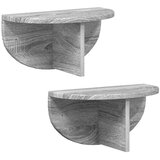  Stenska polica 2 pcs Siva Sonoma 38 x 19 x 19 cm, (5000201423) | Shoptok.si
