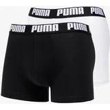 Puma 2 Pack Basic Boxers White/ Black