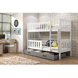  Krevet BMS Kubus na kat + ladica 200x90 cm, BIA grafit | shoptok.hr