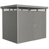  HighLine Spremište H2 (Kvarc siva metalik, Jedna vrata, Vanjska širina uklj. krovni prevjes: 275 cm, Vanjska dubina uklj. krovni prevjes: 195 cm, Čelik) | shoptok.hr
