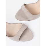 GOODIN Grey suede pumps with open toes | Shoptok.si