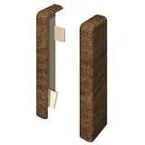 Zaključni pokrov Cubical (Rjavi oreh, 2 kos, Ustrezno za: Cubical zaključne letve 14 x 58 mm)