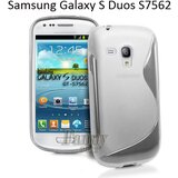  Gumijasti / gel etui S-Line za Samsung Galaxy S Duos S7562 / Samsung Galaxy Trend S7560 - prozorni Cene