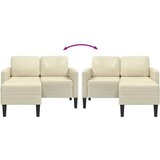 SOFA 2-sedežni kavč z ležiščem v obliki črke L, kremast 125 cm | Shoptok.si
