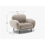 Micadoni Siv fotelj iz tkanine bouclé Poppy – | Shoptok.si