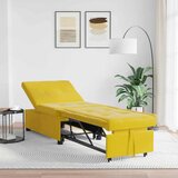  Krevet na razvlačenje Žuta 194 x 67 x 82 cm Baršun | shoptok.hr