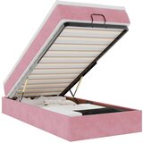 vidaXL Otomanski okvir kreveta s madraca ružičasti 90x190cm baršunasti | shoptok.hr