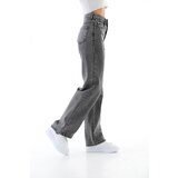BİKELİFE Women's Smoked Snow Washed High Waist Palazzo Jeans Cene