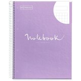 MiquelRius bilježnica a4 90g 80l spiralna kocke emotions lavanda 46055 | shoptok.hr