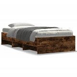 Furnova Posteljni okvir brez vzmetnice hrast 90x200 cm inženirski les, (21935412) | Shoptok.si