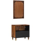  Set ormarića za kupaonicu 2 pcs Medeno smeđa Čvrsto drvo manga | shoptok.hr