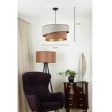  Brilagi - Visilica na sajli VEGAS SHINE 1xE27/15W/230V Ø 50 cm siva/smeđa | Eponuda.com