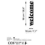 WALLXPERT Zidna dekoracija Welcome-5, 18x98 cm, 1,5 mm, Crna | Eponuda.ba