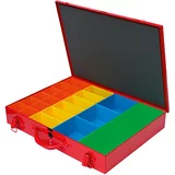 BAUHAUS kutija sa sustavom za organizaciju (broj pretinaca: 23, crvene boje)