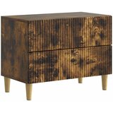 vidaXL Noćni ormar Dimljeni hrast 62 x 34 5 x 48 cm Konstruirano drvo - Dimljeni hrast | shoptok.hr