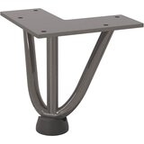  Noge s ukosnicama za stolić za kavu 4 kom. Prirodni čelik 10 cm Puni čelik | shoptok.hr