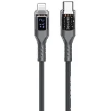 USB kabel (Priključek USB C, priključek Lightning, Črna, 1 m)