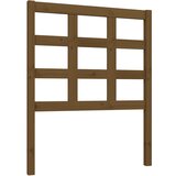 Maison Chic posteljno vzglavje - vzglavna omarica - nočna omarica medeno rjavo 80,5x4x100 cm trdna borovina, (21707149) | Shoptok.si