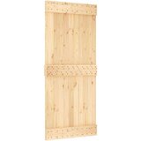 vidaXL Drsna vrata s kompletom vodil 90x210 cm trdna borovina | Shoptok.si