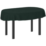  Tkanina za stol 5 kom. Ovalni Tamnozelena 130 x 180 cm | shoptok.hr