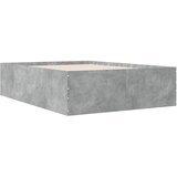  Okvir kreveta boja betona 120x190 cm od konstruiranog drva | shoptok.hr