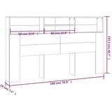 vidaXL vzglavna omarica bela 180x19x103,5 cm | Shoptok.si