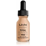 NYX Professional Makeup Total Control Pro Drop Foundation tekući puder nijansa 6 - Vanilla 13 ml