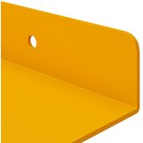  Lebdeća polica Zidne 4 pcs Žuta 80 x 9 x 2,5 cm Čelik | shoptok.hr