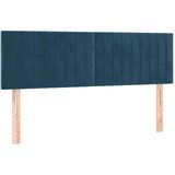 Krevet s oprugama i madracem tamnoplavi 140x200 cm baršunasti | Eponuda.ba