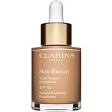 Clarins Skin Illusion Natural Hydrating Foundation posvjetljujući hidratantni puder SPF 15 nijansa 108,5 Cashew 30 ml | shoptok.hr