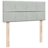  Krevet s oprugama i madracem svjetlosivi 120x190 cm baršunasti | shoptok.hr