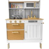  Velika drvena kuhinja za djecu LittleChef – smeđa, s priborom | shoptok.hr