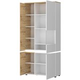 Modern Living Vitrina Luci, Bela, Barva Hrasta | Shoptok.si