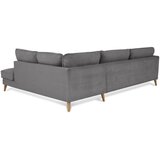 Scandic Tamno siva kutna garnitura od samta (s desnim kutom) Paris – | shoptok.hr