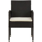  7-dijelni vanjski blagovaonski set od poliratana crni | shoptok.hr