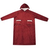  Deka majica s kapuljačom Bordeaux Crvena M Flis i flanel | shoptok.hr