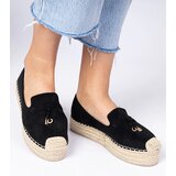 Gemre Black espadrilles with thick sole Elviola | shoptok.hr