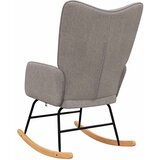  Stolica za ljuljanje od tkanine smeđe-siva | shoptok.hr