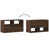  Zidni TV ormarić s LED svjetlima smeđa boja hrasta 80x31x45 cm | shoptok.hr