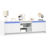 vidaXL TV omarica z LED bela 180x34x50 cm inženirski les Cene
