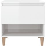  Noćni ormarići 2 kom sjajni bijeli 50x46x50cm konstruirano drvo | shoptok.hr