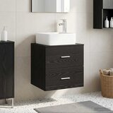  Umivaonik s policom Crni hrast 53 x 34,5 x 63 cm | shoptok.hr