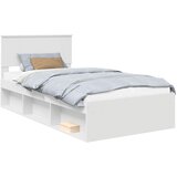  Krevetna konstrukcija Bijelo 100 x 200 cm Čvrsto borovo drvo | shoptok.hr