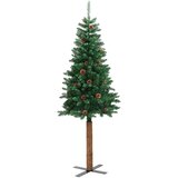  Mršavo božićno drvce Zelena 150 cm PVC i čvrsto drvo bora | shoptok.hr