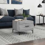 vidaXL Klubska mizica siva sonoma 50x50x40 cm inženirski les Cene