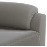 Set sofe 2 pcs Svjetlosiva Baršun - Svjetlosiva 1-Sjedalo + 2-Sjedalo (120 cm) | shoptok.hr